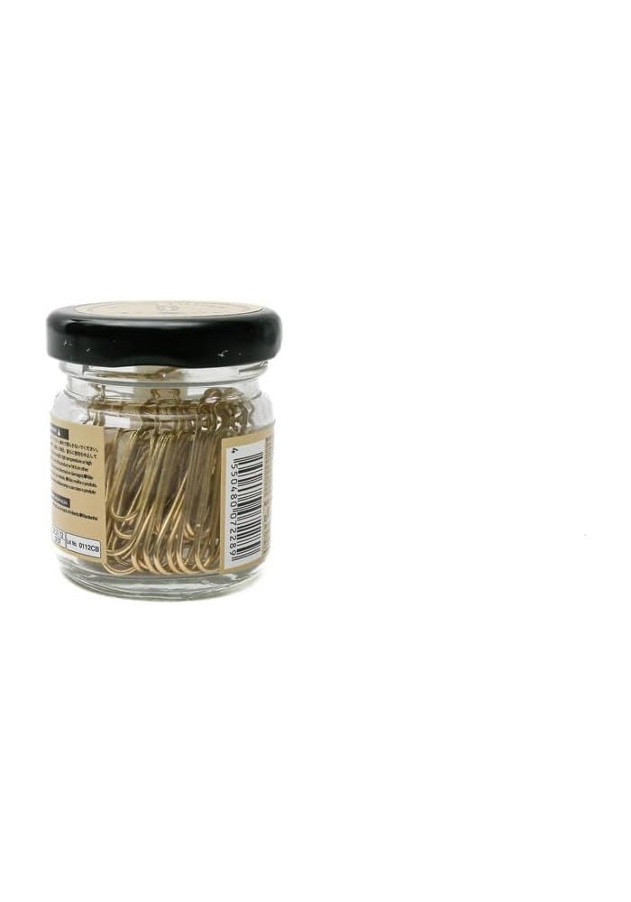 Daiso سلسلة زجاجات دايسو مشابك ورق ذهبية - 33 مم، 30 قطعة - Image 2